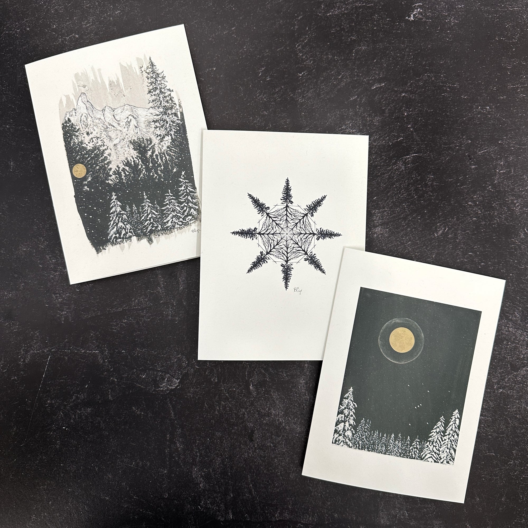 Winter Notecard Set - 5&quot;x7&quot; - Single or Sets - Ready to ship