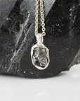 Meteorite Pendant -2- in Sterling Silver - Ready to Ship