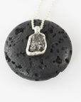 Meteorite Pendant -1- in Sterling Silver - Ready to Ship