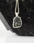 Meteorite Pendant -1- in Sterling Silver - Ready to Ship