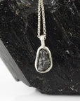 Meteorite Pendant -8- in Sterling Silver - Ready to Ship