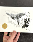 Humpback Whale - Pen and Ink Drawing - Print to Order