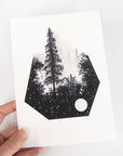 Beauty in the Upside Down - Terrarium Series - Foggy Trees - Art Print - Print to Order