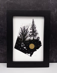 Beauty in the Upside Down - Fern and Tree - Terrarium Series - Art Print - Print to Order