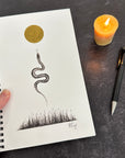 Snake Notebook - Journal/Sketchbook - Blank or Lined - Ready to Ship