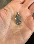 Reserved: Meteorite Pendant with twig prongs in sterling silver