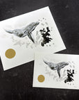 Humpback Whale - Pen and Ink Drawing - Print to Order