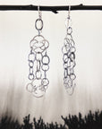 Mixed element chandelier earrings