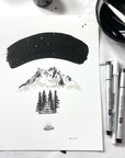 Roof (mountain chalet) - Art Print - Ready to ship 5x7 or 8x10