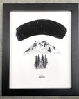 Roof (mountain chalet) - Art Print - Ready to ship 5x7 or 8x10