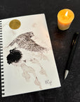 Owl Notebook - Journal/Sketchbook - Blank or Lined - Ready to Ship