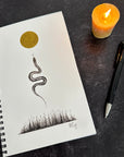 Snake Notebook - Journal/Sketchbook - Blank or Lined - Ready to Ship