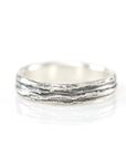 Reserved - Vine and Leaf and Tree Bark Rings Palladium Sterling Silver - Made to Order