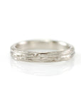 Tree Bark Ring in 14k Palladium White Gold - Size 6 - Ready to Ship - Beth Cyr Handmade Jewelry