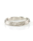 Tree Bark Ring in 14k Palladium White Gold - Size 6 - Ready to Ship - Beth Cyr Handmade Jewelry