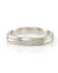 Tree Bark Ring in 14k Palladium White Gold - Size 6 - Ready to Ship - Beth Cyr Handmade Jewelry