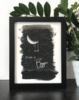 Dream it Bigger - Moon and Swing - Art Print - Print to Order