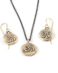 Om Pendant - 14k Yellow Gold - Ready to Ship - Beth Cyr Handmade Jewelry