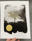 Beauty in the Upside Down 25 - Solstice Tree - Original Drawing - 8" x 10"