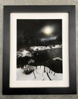 Winter Night Sky 31 - Winter lake - Photo Composite Print 2 - Print to Order