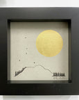 Giant Full Moon with Cancer Constellation - Grey and Gold Collection 