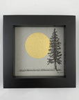 Supermoon and Solo Tree - Grey and Gold Collection 