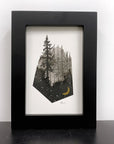 Beauty in the Upside Down 57 - Foggy Forest Prism - Original Drawing - 4”x6”