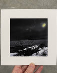 Winter Night Sky 32 - Snowy beach, starry sky - Photo Composite Print 3 - Print to Order