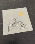 Mountain, Libra and Shooting Star - Grey and Gold Collection 