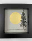 Supermoon and Solo Tree - Grey and Gold Collection 