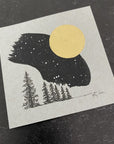 Full Moon, Tree Family, Partial Orion and Friends - Grey and Gold Collection 