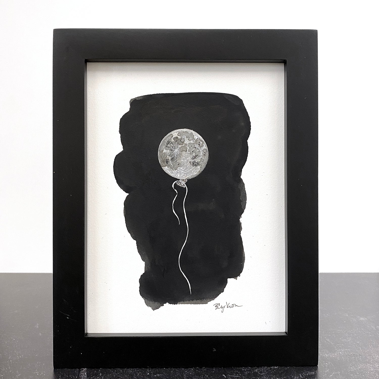 Float - Moon Balloon Art Print - Print to Order