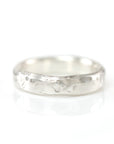 Molten Texture Ring in Palladium Sterling Silver - size 5 - Ready to Ship - Beth Cyr Handmade Jewelry