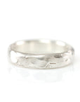 Molten Texture Ring in Palladium Sterling Silver - size 5 - Ready to Ship - Beth Cyr Handmade Jewelry