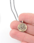 Om Pendant - 14k Yellow Gold - Ready to Ship - Beth Cyr Handmade Jewelry