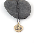 Om Pendant - 14k Yellow Gold - Ready to Ship - Beth Cyr Handmade Jewelry