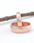 Simplicity Wedding Rings in Rose or Green Gold - Made to Order - Beth Cyr Handmade Jewelry