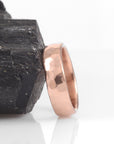 Simple Hammered Ring in Rose Gold - Made to order