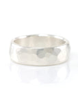 Simple Hammered Ring in Palladium Sterling Silver - Size 8 1/4 - Ready to Ship - Beth Cyr Handmade Jewelry