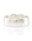 Simple Hammered Ring in Palladium Sterling Silver - Size 8 1/4 - Ready to Ship - Beth Cyr Handmade Jewelry