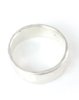 Simple Hammered Ring in Palladium Sterling Silver - Size 8 1/4 - Ready to Ship - Beth Cyr Handmade Jewelry