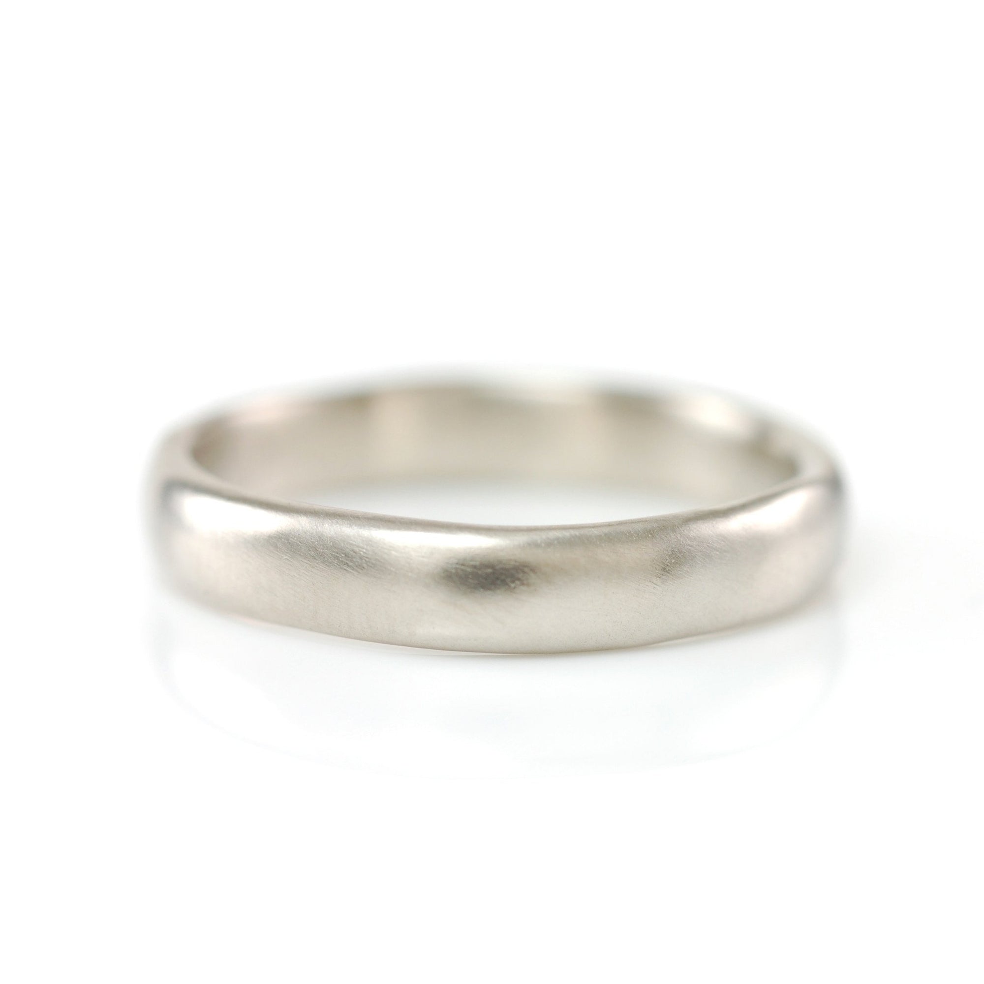 Simplicity Ring in 14k Palladium White Gold - 4mm size 10 -  Ready to Ship - Beth Cyr Handmade Jewelry