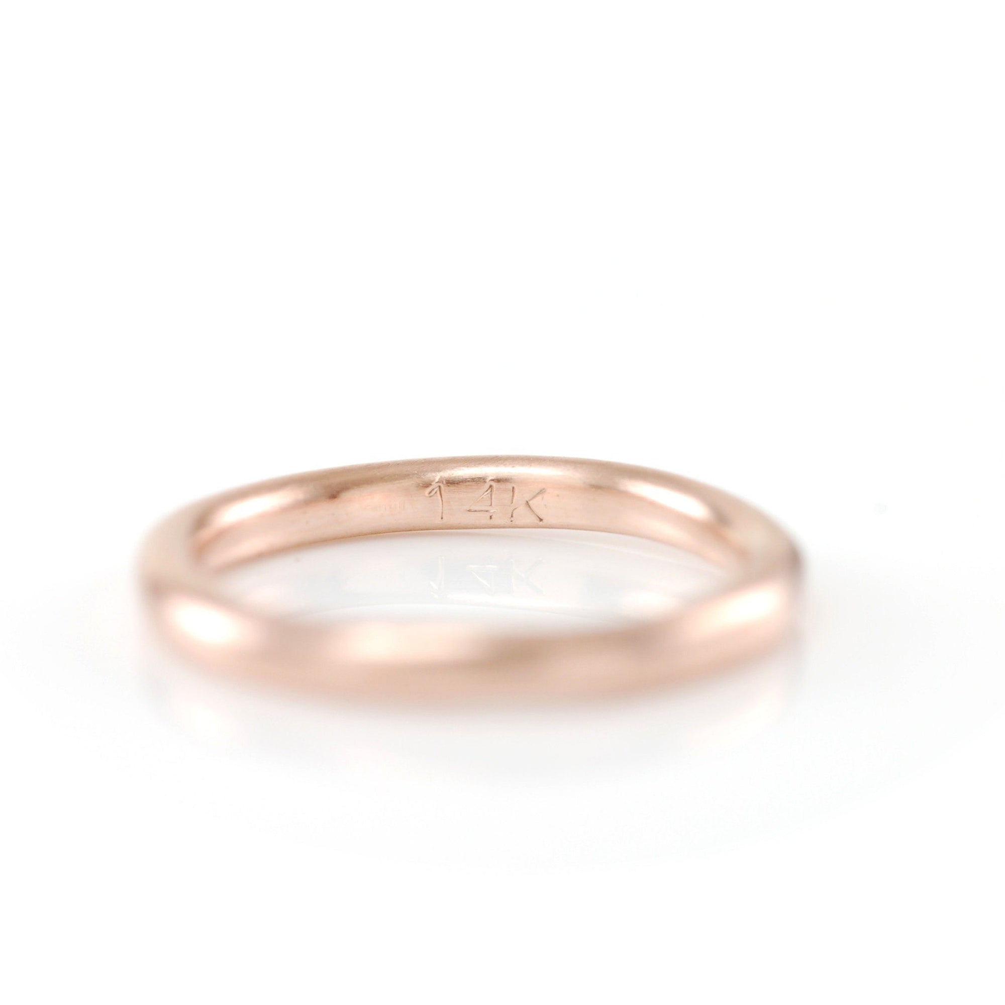 Simplicity Ring in 14k Rose Gold - size 3 3/4 -  Ready to Ship - Beth Cyr Handmade Jewelry