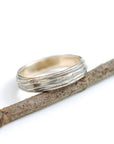 Tree Bark Wedding Rings in Yellow Gold - Made to Order - Beth Cyr Handmade Jewelry