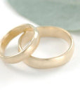 Simplicity Wedding Rings in Yellow Gold - Made to Order - Beth Cyr Handmade Jewelry