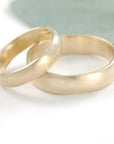 Simplicity Wedding Rings in Yellow Gold - Made to Order - Beth Cyr Handmade Jewelry