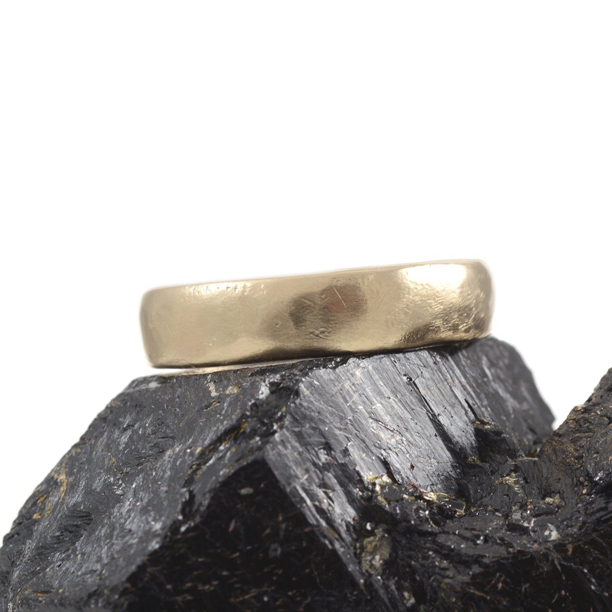 Worn Texture Wedding Rings in Yellow Gold - Made to Order - Beth Cyr Handmade Jewelry